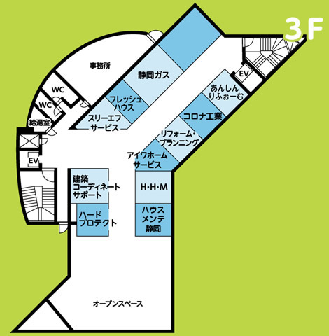 フロアマップ3F