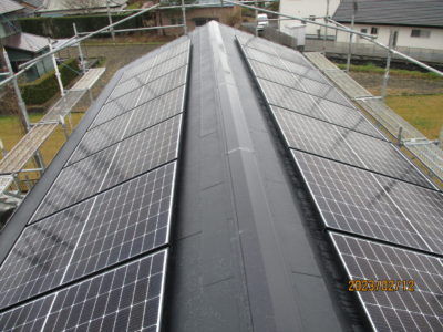スレート屋根太陽光発電システム工事